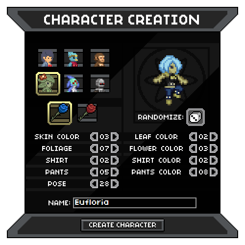 Online Video Game Character Creator